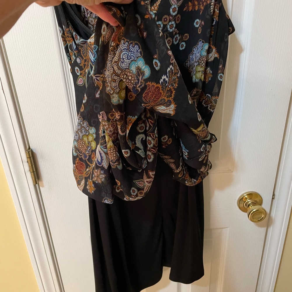 Tommy Hilfiger Size 14 Floral Sleeveless Shift Dress Mock Neck 🌿✨ - Picture 6 of 6